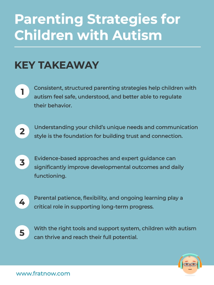 Key Takeaways of Parenting Strategies for Children with Autism  - Autism Infographics