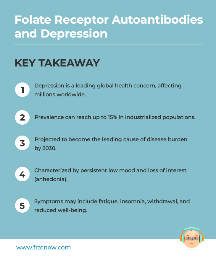 Key Takeaways of Folate Receptor Autoantibodies and Depression - Autism Infographics