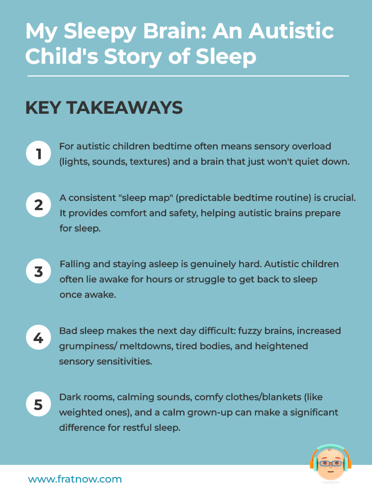 Key Takeaways of Sleep And Autism - Autism Infographics