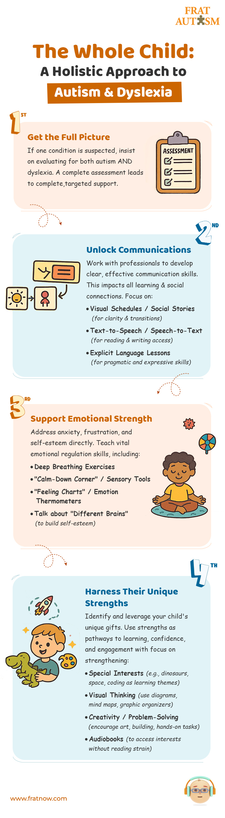 The Whole Child: A Holistic Approach to Autism & Dyslexia - Autism Infographics