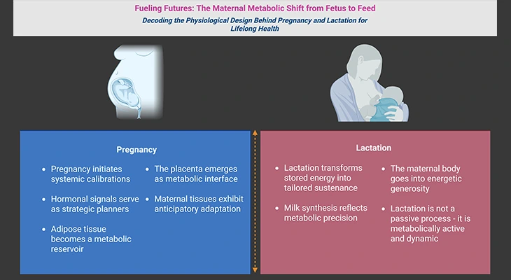 Fueling Futures: The Maternal Metabolic Shift from Fetus to Feed