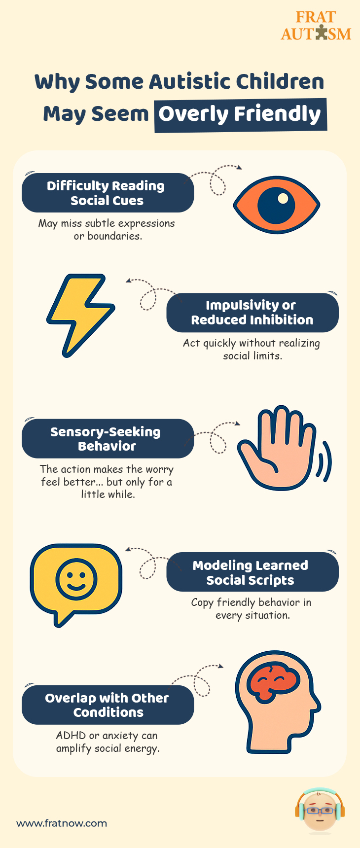 Why Some Autistic Children May Seem Overly Friendly? - Autism Infographics