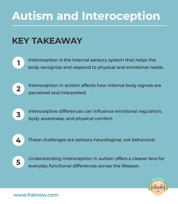 Key Takeaways of Autism and Interoception - Autism Infographics