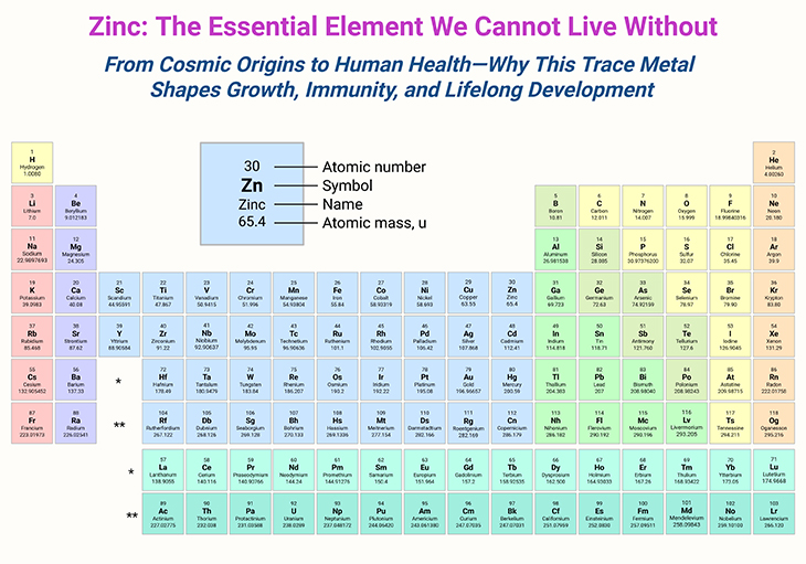 Zinc - The Essential Element We Cannot Live Cannot
