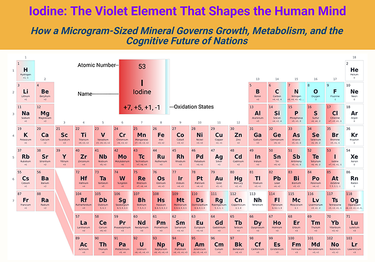 Iodine - The Violet Element that Shapes the Human Mind