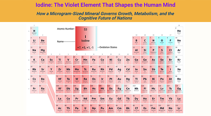 Iodine - The Violet Element that Shapes the Human Mind