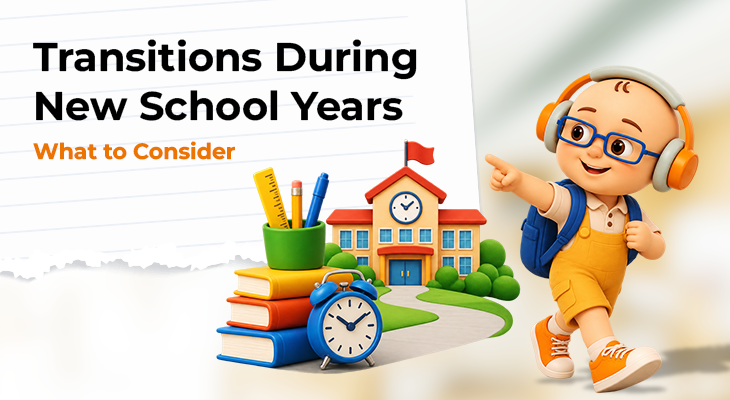 Autistic student preparing for a new school year and navigating school transitions