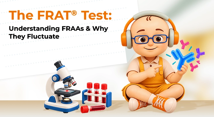 Folate receptor autoantibodies and FRAT® test explained, including why antibody levels fluctuate over time.